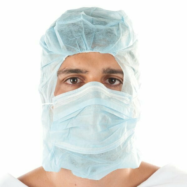 Fabricante OEM - Touca de astronauta com máscara facial Azul