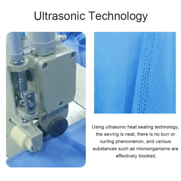 AAMI-LEVEL 2 Isolation gown Ultrasonic Workmanship