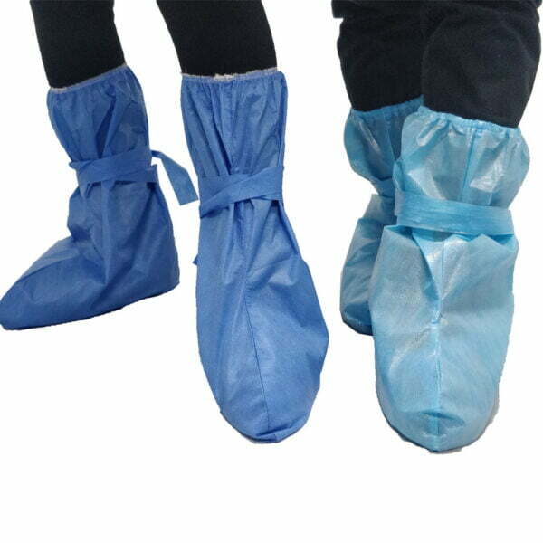 Blue Disposable Non Woven Boot Cover