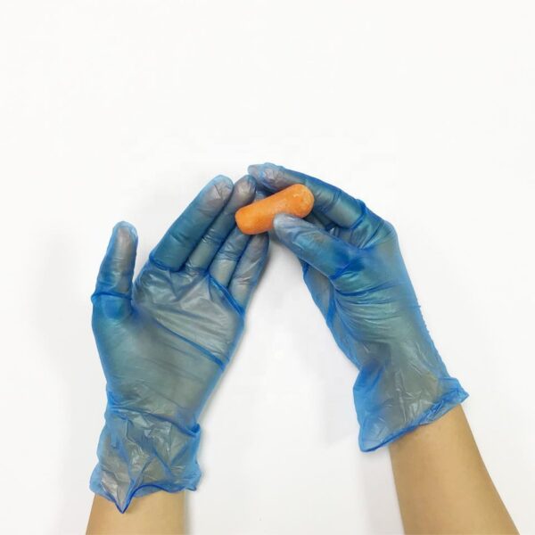 Blue Disposable PVC glove food glove exam glove