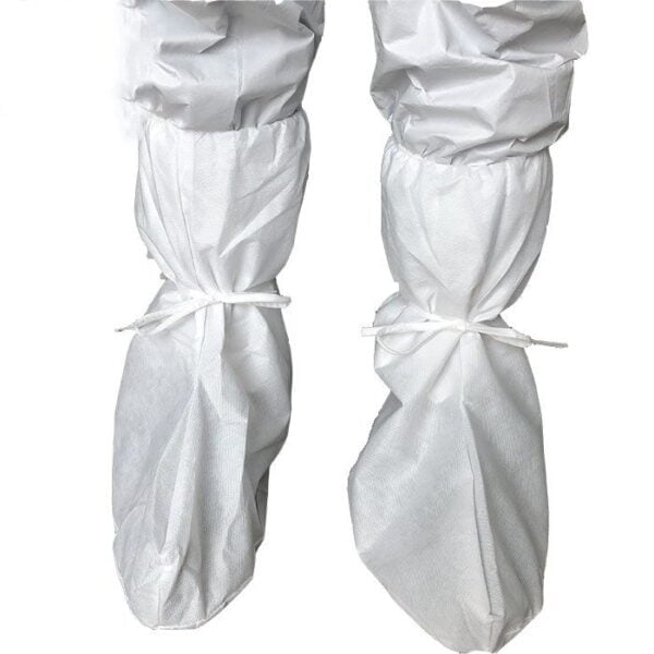 White Disposable Non Woven Boot Cover Disposable Booties