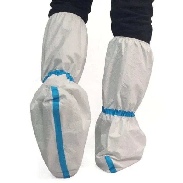 capa de bota microporosa com fita azul