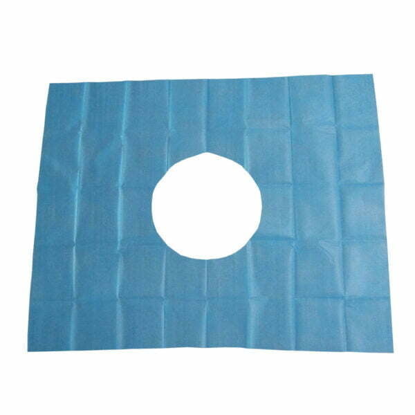 surgical drape with hole